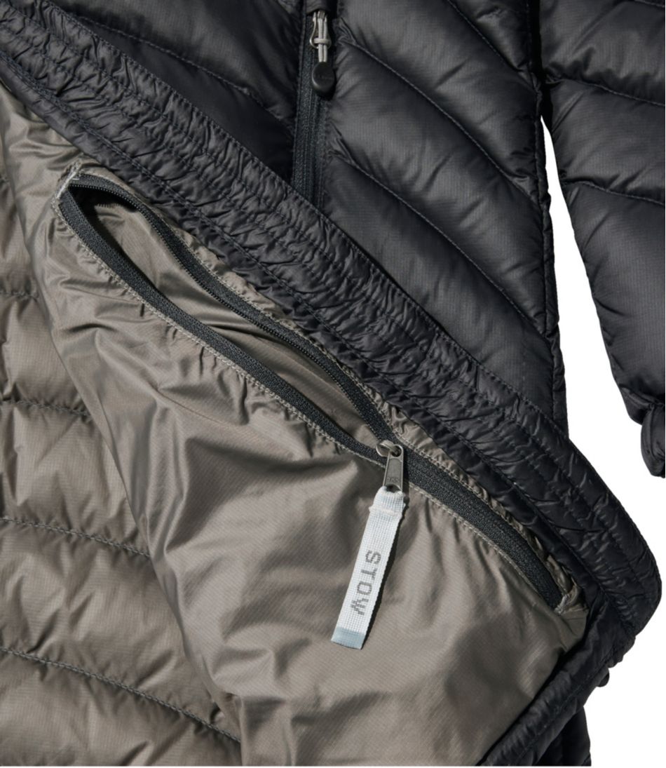 Three-Quarter Length Women's Ultralight 850 Down Hooded Coat